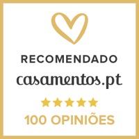 Recomendado no casamentos.pt, 5 estrelas em 100 opiniões