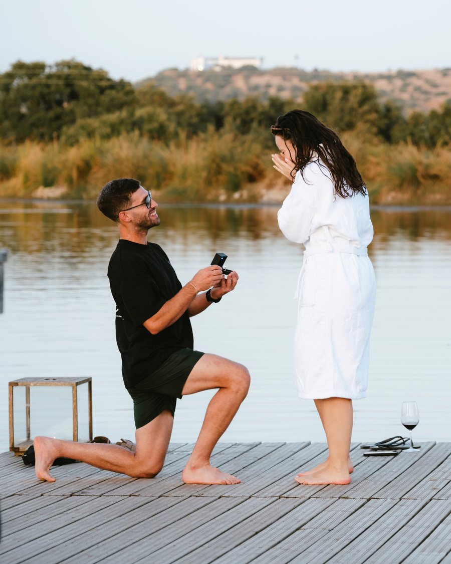 Fotografia de pedido de casamento por Que Disparo Weddings