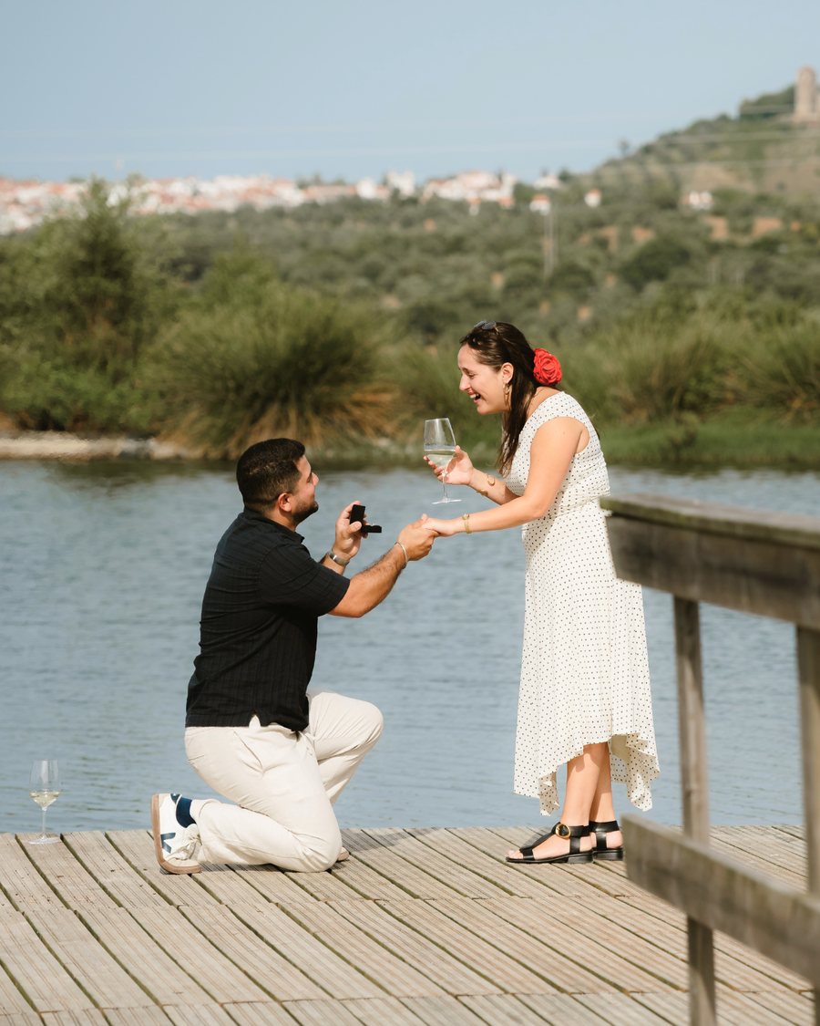 Fotografia de pedido de casamento por Que Disparo Weddings