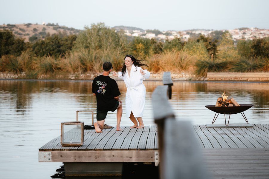 Fotografia de pedido de casamento por Que Disparo Weddings
